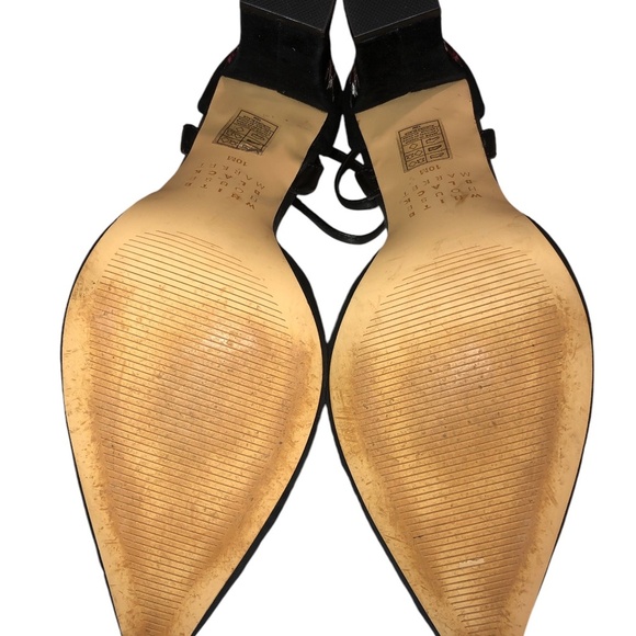 White House Black Market Embroidered Heels size 10 - Picture 11 of 11